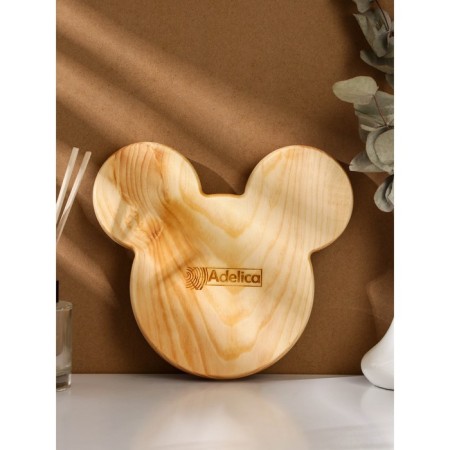 Menzhitsa Author Adelica “Miracles happen”, 19 × 21 × 2.2 cm, a solid massif of the cedar-1