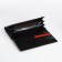 Women's wallet on a magnet, black color