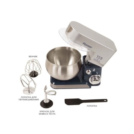 Mixer Pioneer MX322, planetary, 1000W, 6 speeds, 5 l, silver-blue color-10