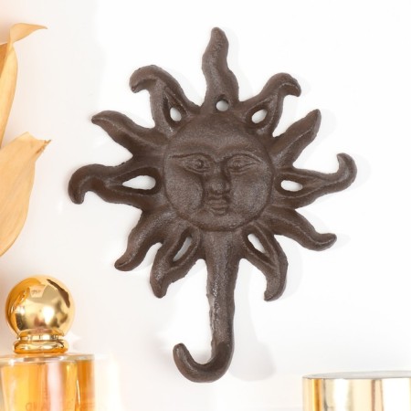 Hook decorative cast iron "sun" 16x13x3 cm