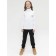 Jumper for girls, height 116 cm, white color