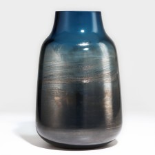 Elvi flowers vase made of colored glass 25 x 16 x 16 cm