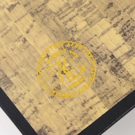 Safe-book wood to the leatherette "peryshko" gold 21x13x5 cm-5