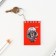 Key keychain notebook "Invisible cheat sheet", 5.5 x 7.5 cm