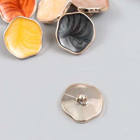 Buttons plastic for creativity "wavy form" mix 2.4x2.4x1 cm-2