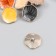 Buttons plastic for creativity "wavy form" mix 2.4x2.4x1 cm