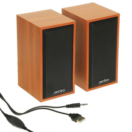 Computer speakers 2.0 Perfeo Cabinet PF-84, 2x3 W, USB, tree