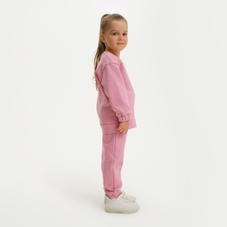 Костюм для девочки (свитшот, брюки) KAFTAN "Basic line", размер 38 (146-152), цвет розовый-1