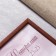 Photo frame pine С14 01/6 wenge 25x25 cm (plastic screen)