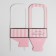 Box-Obel for Flowers "Pink", 12 cm × 12 cm × 22 cm