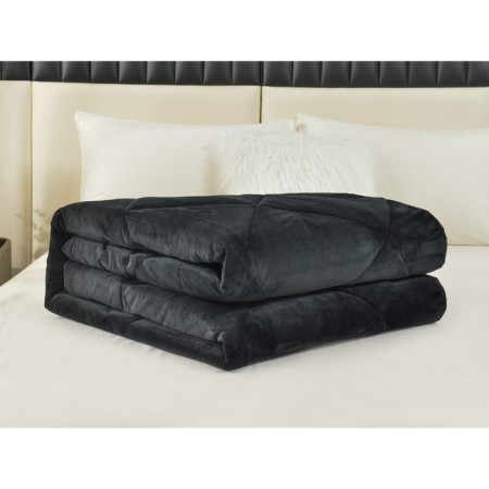 The blanket "Monaco", size 160x220 cm, black color-6