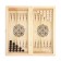Wooden backgammon with checkers "Beer", board game, 40 x 40 cm