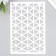 Plastic stencil "Triangles" 24x16 cm