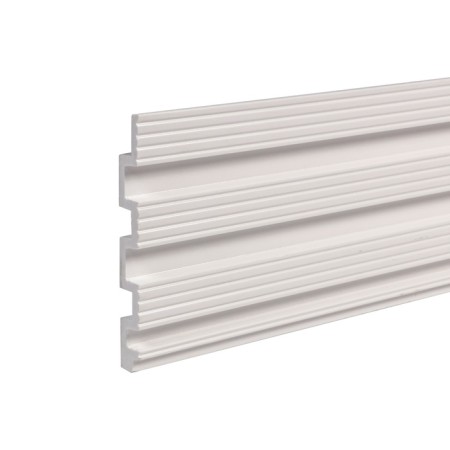 3D wall panel 4 UHD 01/130L for painting, 15x130x2800 mm