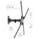 Wall bracket for LED/LCD TVs Kromax Corbel-6