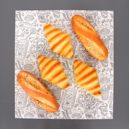 Pajilled "breakfast", in sheets, 0.38 x 0.42 m