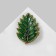 Alder's “leaf” brooch, the color is bright green in matte gold