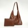 Women's bag on the magnet Textura, medium size, cosmetic bag, brown color