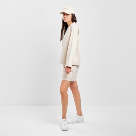 Women's costume (sweatshirt and shorts) Mist, p. 44-46, beige-2