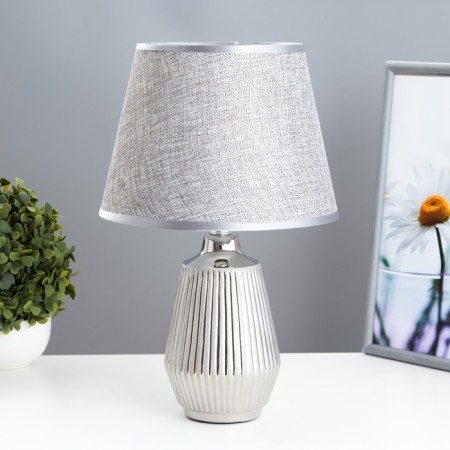 Barie table lamp E14 40W chrome 22.5x22.5x35 cm Risalux