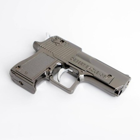 Gas lighter "Desert Eagle" with a laser pointer, black 6x9 cm-1