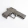 Gas lighter "Desert Eagle" with a laser pointer, black 6x9 cm