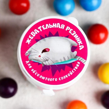 Chewing gum "For calm": with the taste of Tutti-Frutti, 40 g.-5