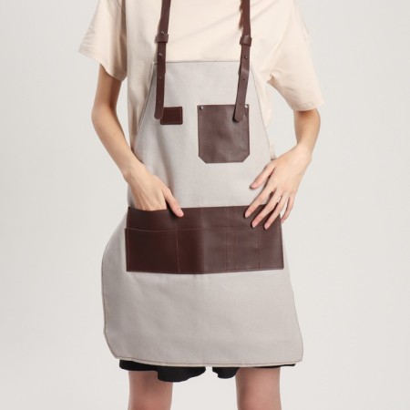Apron for the master, the color of gray/brown-9