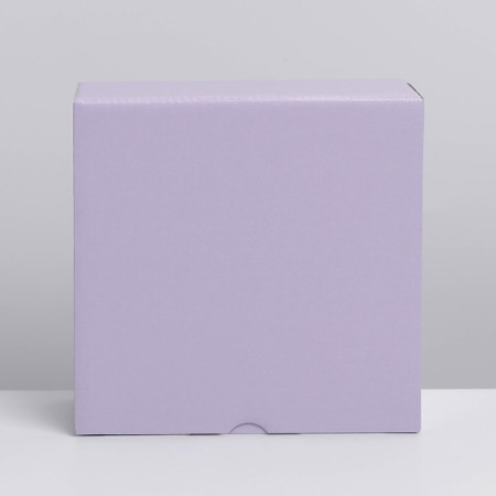 Gift folding box, packaging, "lavender", 15 x 15 x 7 cm-5