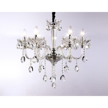 Suspicious classic chandelier with crystal Ambrella Light, Classic, TR4900, 6HE14, Color Chrome