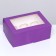 Packaging for 6 cupcakes with a lilac window, 25 x 17 x 10 cm