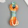 Cord with pompons "coffee with milk" winding 2 m
