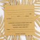 Wedding invitation: carved 16 x 16 cm, (gold color)