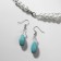 Set 3 objects: earrings, beads, bracelet "Witter", beads No. 8, white-white color, 42 cm