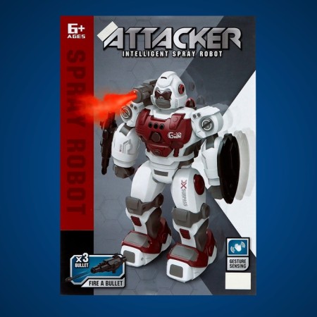 Gorillabot robot, radio -controlled, gun steam, light, sound, with a battery-13
