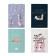 Notebook of 40 sheets in the cage sewing BrunovisConti, covered Cardboard, Soft Touch, tinted block 70 g/m2, mix