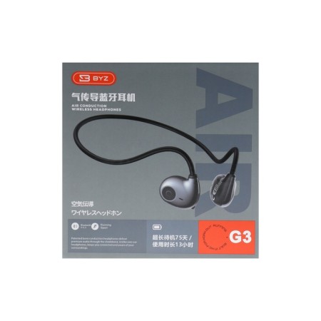 BYZ G3 headphones, wireless, invoices, WT 5.2, 75 mAh, black-5