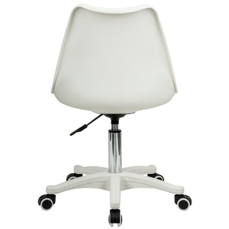 Armchair for operator Brabix Eames MG-310 PL, white plastic, eco-leather white-4