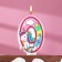 Candle in the cake "Unicorn with a ball", number 0, pink, 6.5 cm