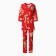 Female set (robe/top/pants), red color, size 46