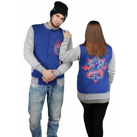 Bombber, sweatshirt without a hood, buttons, size XL-6