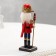 Nutcracker with a staff, red, 20 cm, wood