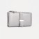Women's wallet on the button, silver color