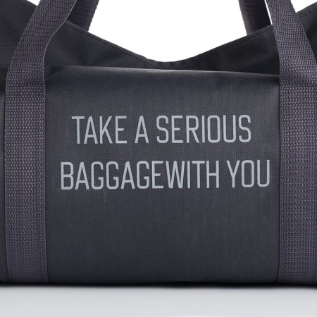 Road bag, textura, small size, color gray-4