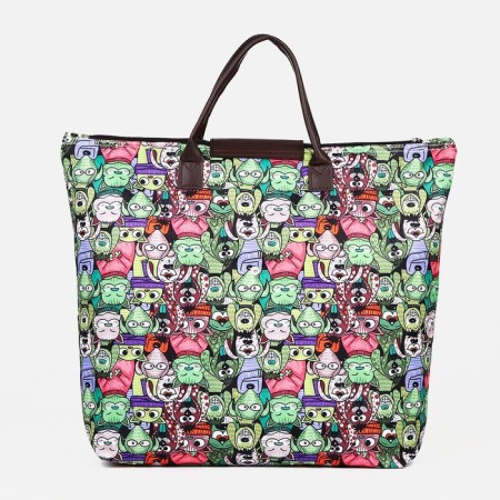 Lightning bag, folding, green color-2
