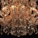 Louise chandelier 10x60W E14 gold