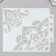 Plastic stencil "Eastern drawings" 13x14 cm