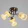 Svetogor chandelier "Sun" 3x60W e27 black chrome