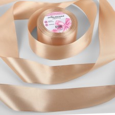 Satin tape, 50 mm × 23 ± 1 m, beige color No. 267