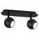 Lamp wall-flowing spot OL36-2 BK MR16 GU10 IP20, black color